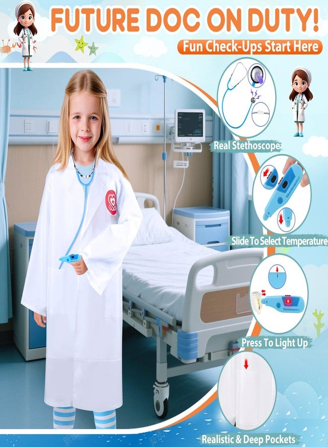IVENRXIU Toddler Dress Up Clothes, Kids Role Play Costumes 4 In 1 Set-Police Doctor Fireman Engineer for Kids Boys and Girls 3-8, Career Dress Up Pretend Play Toys, Birthday Halloween Christmas Gifts - Image 3